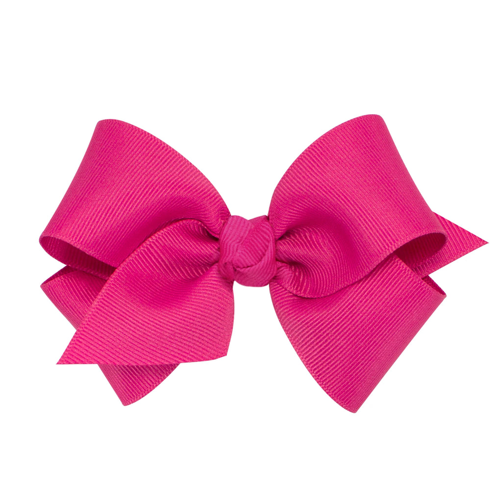Wee Ones Shocking Pink Grosgrain Bow (Various Sizes)