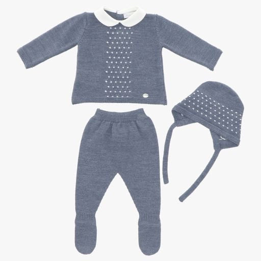Azul Noche Infant Sweater Set