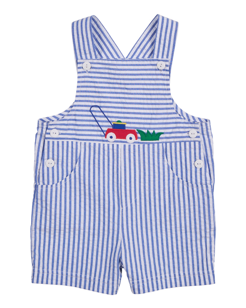 Royal Seersucker Shortall w/ Lawn Mower