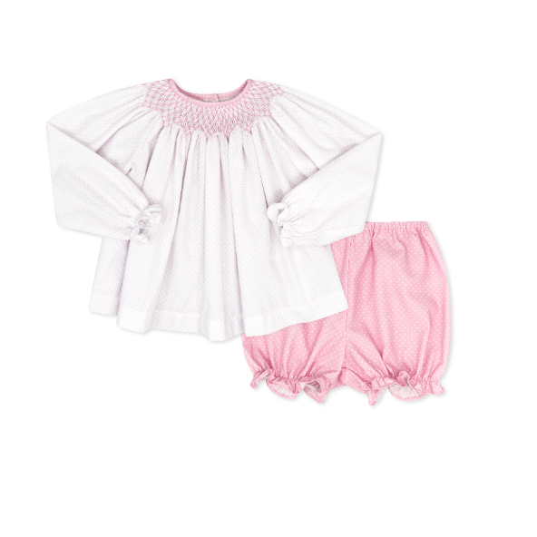 Precious Pink Bitty Dot Bloomer Set