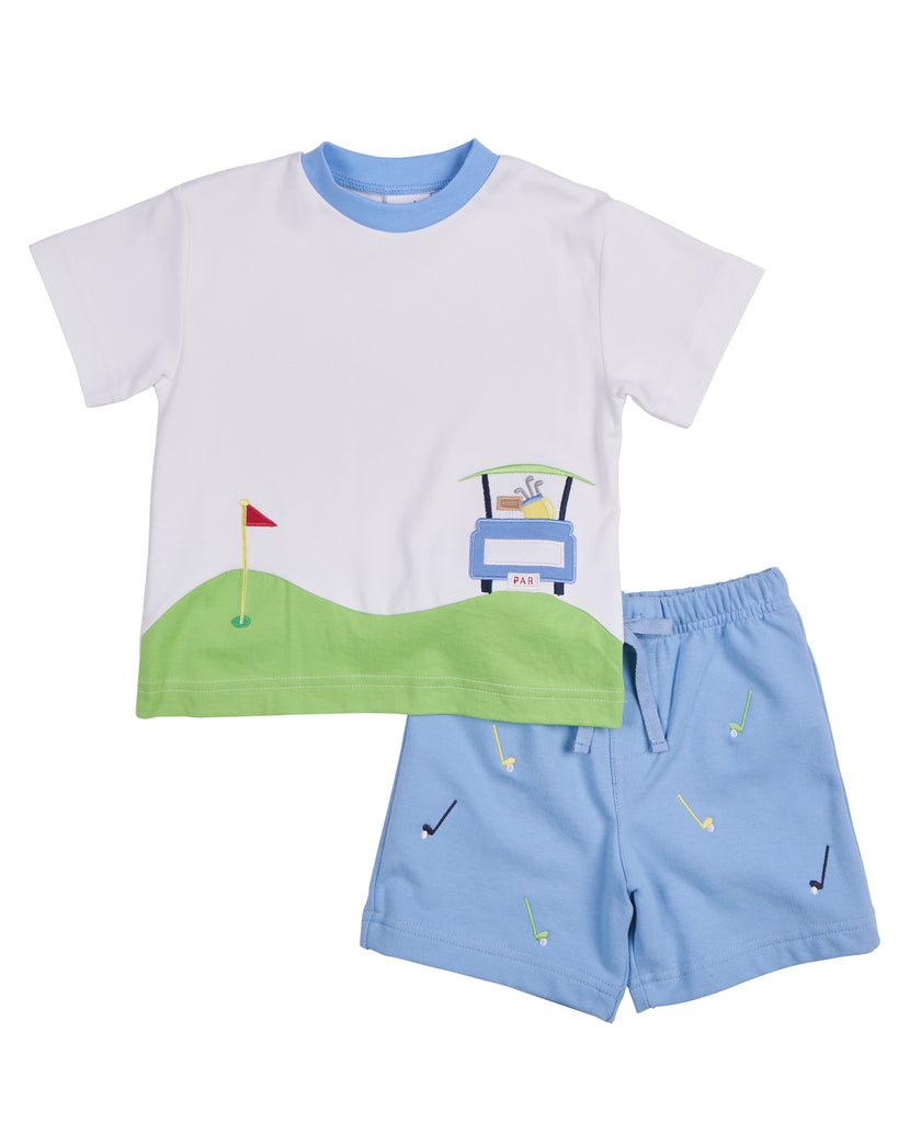 Knit Golf Short Set