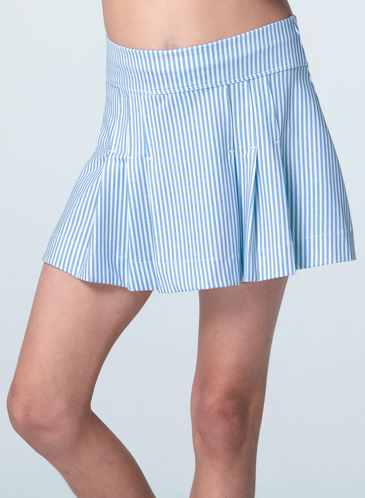 Striped Peri Skort