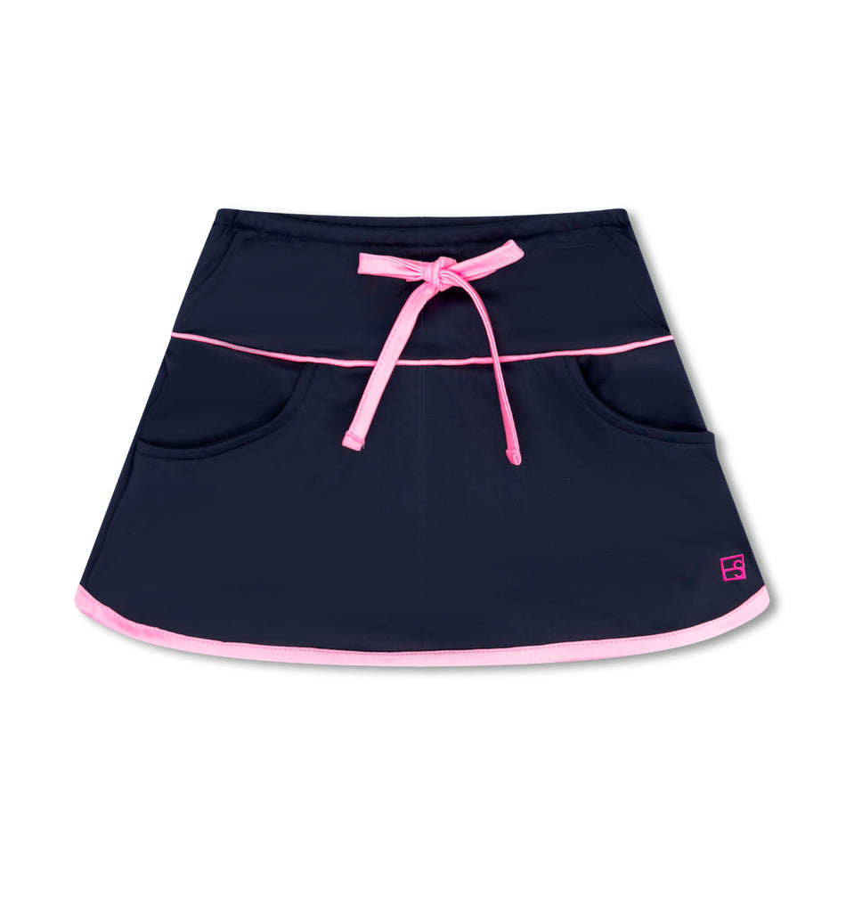 Tiffany Skort Navy + Flamingo Pink