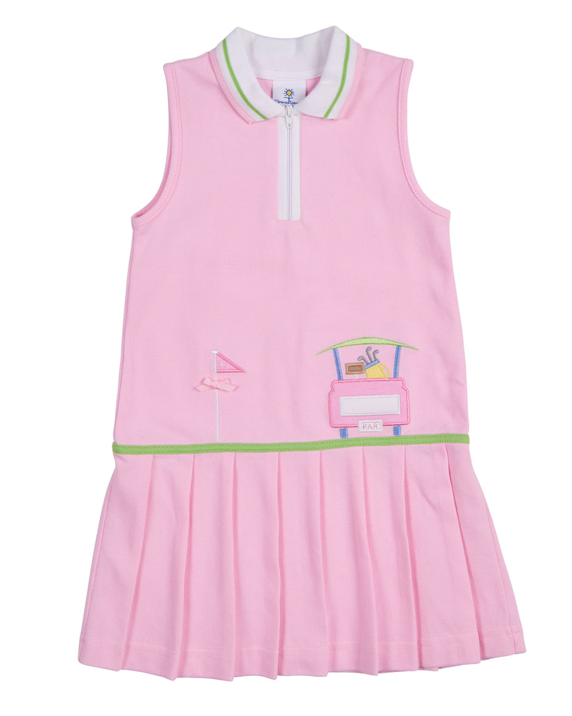 Pink Pique Golf Dress