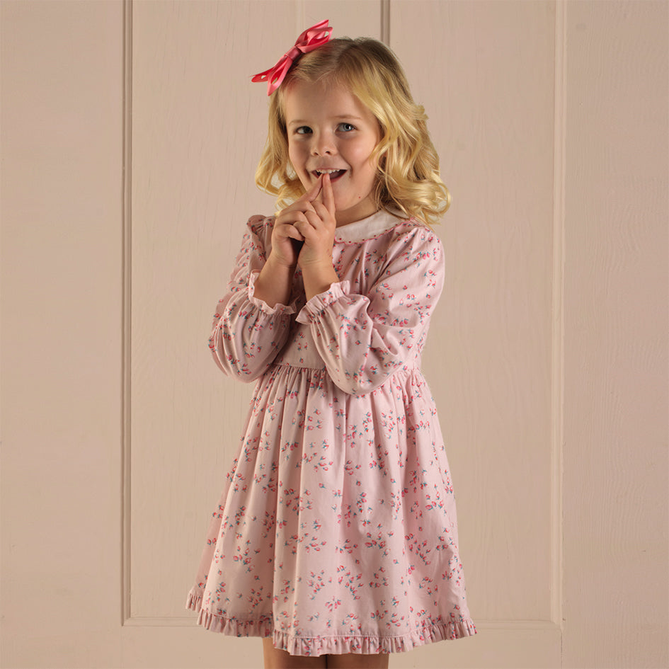 Precious Pink Rosebud Dress