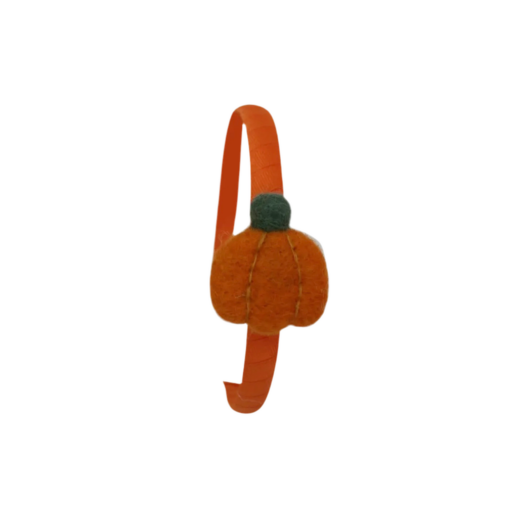 Puffy Pumpkin Felt Headband