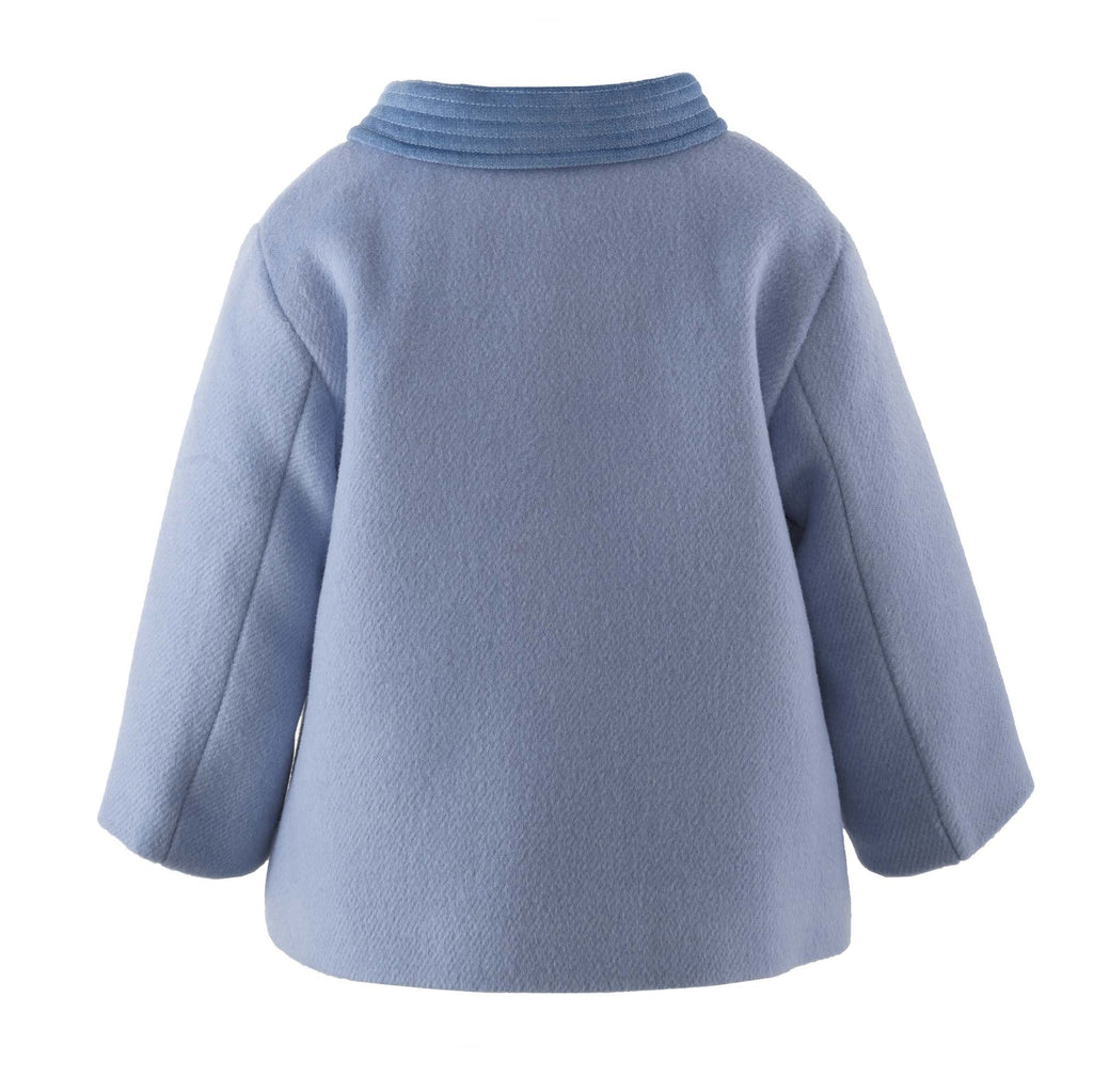 Light Blue Double Button Pram Coat