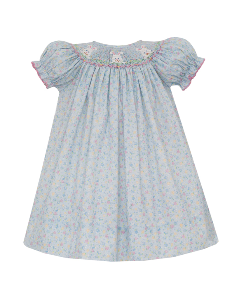 pastel blue easter dress She & Sky Puff Sleeve Ruffle Hem Faux Wrap Surplice Mini Easter Dress   Hometown Heritage Boutique