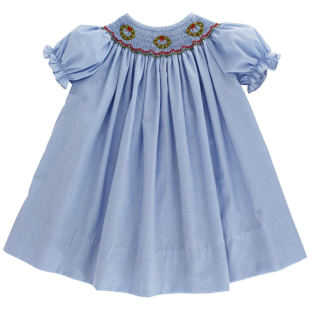 Hand Smocked Wreath Bishop