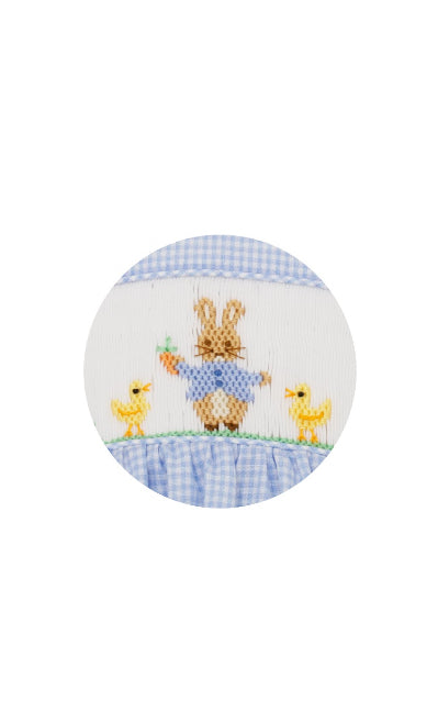 Hand Smocked Peter Rabbit Angel Wing Dress