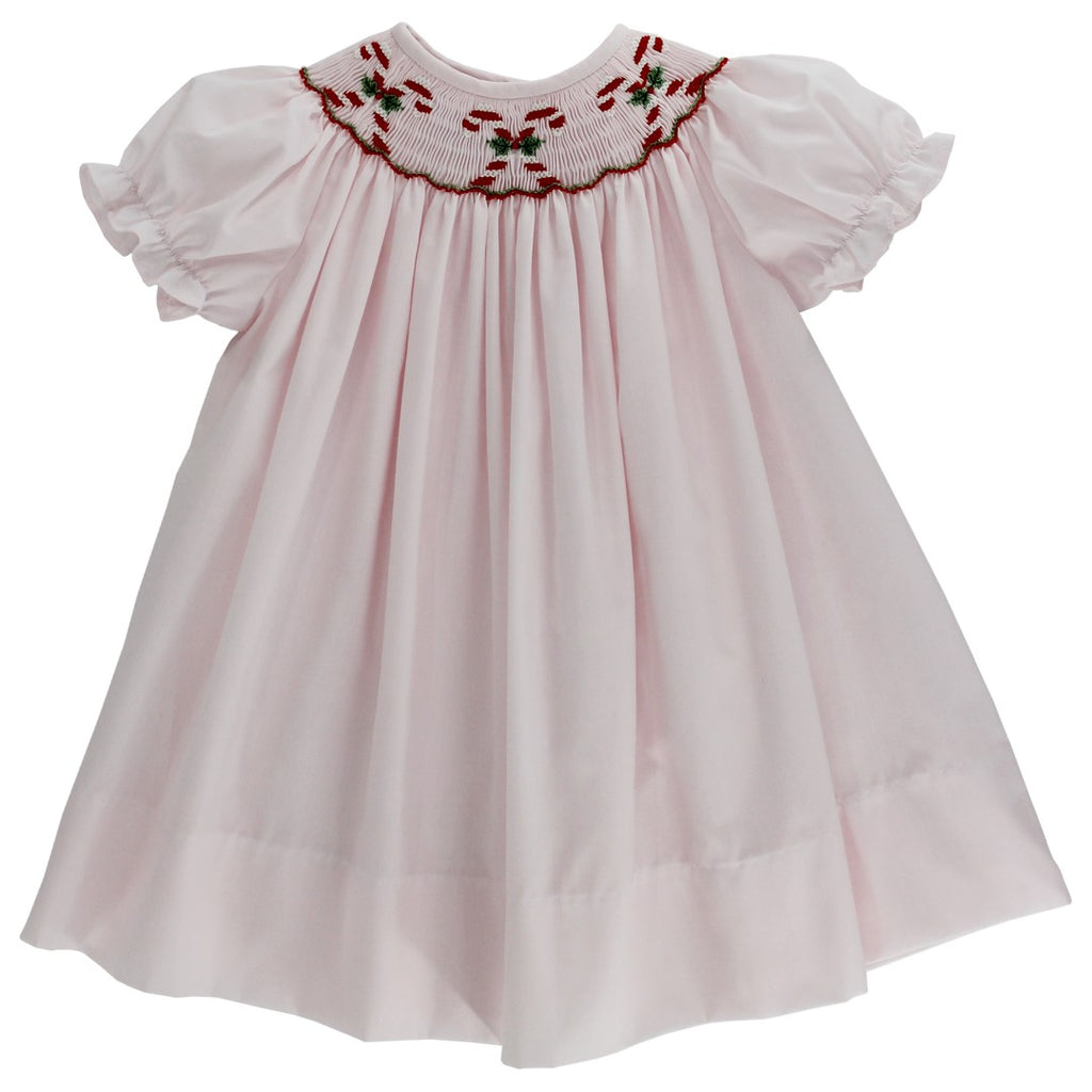 Hand Smocked Candy Cane Bishop