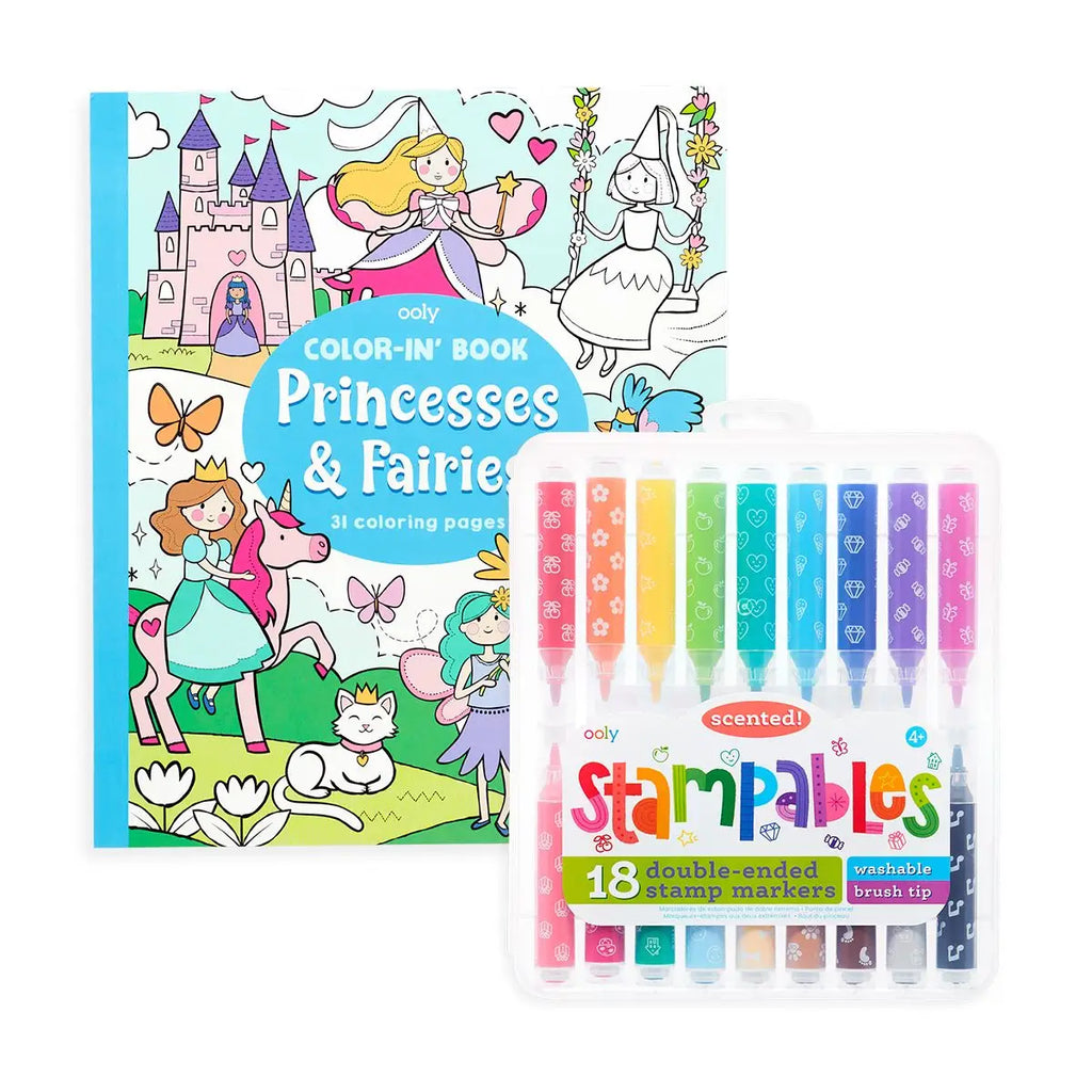 Princesses & Fairies Stampables Coloring Pack