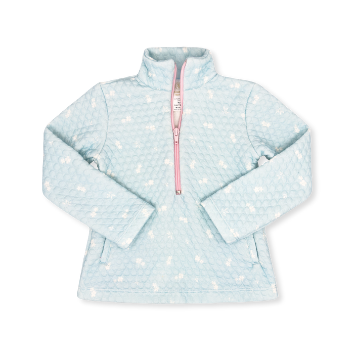 Ice Blue 1/2 Zip Pullover