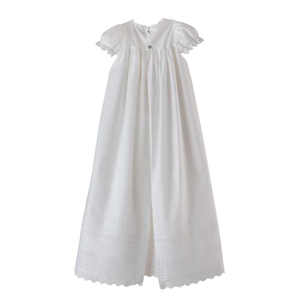 Classic Wreath Christening Gown with Bonnet