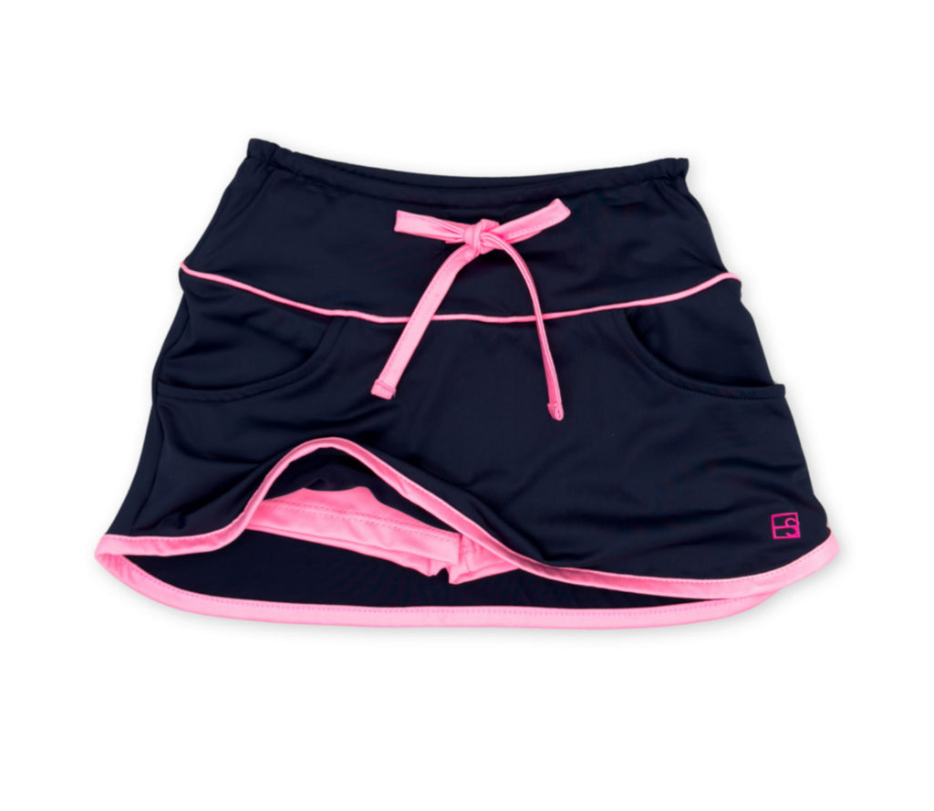 Tiffany Skort Navy + Flamingo Pink