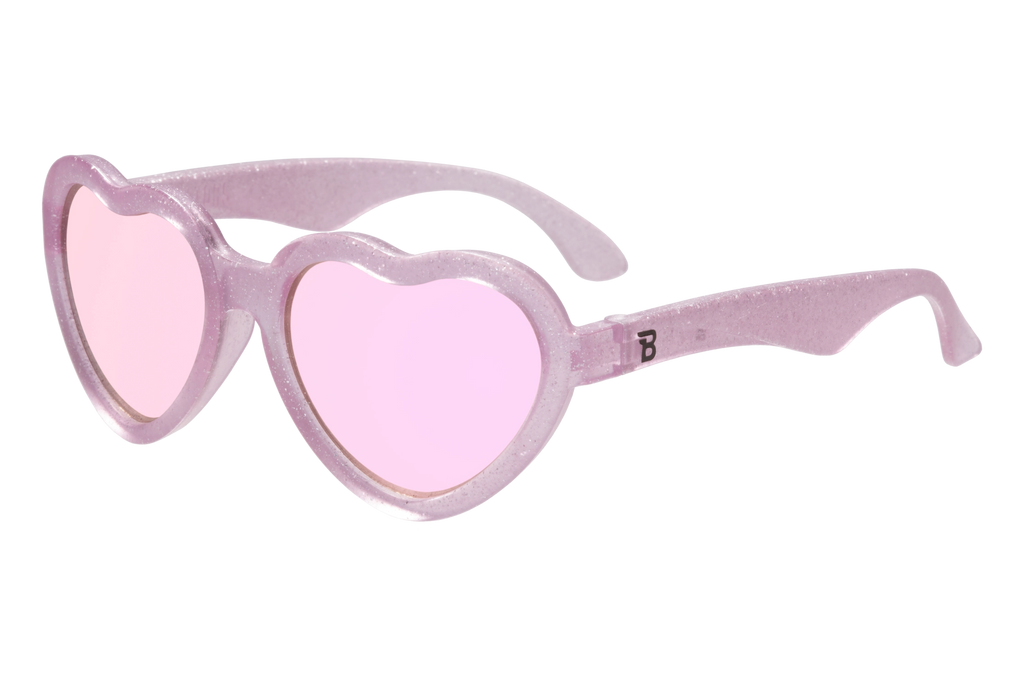 Pink Sparkle Heart Sunglasses