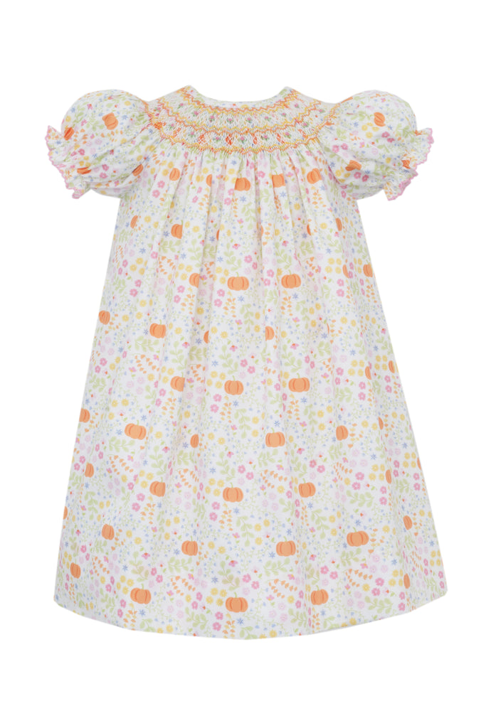 Orange & Pink Printed Pumpkin Bishop