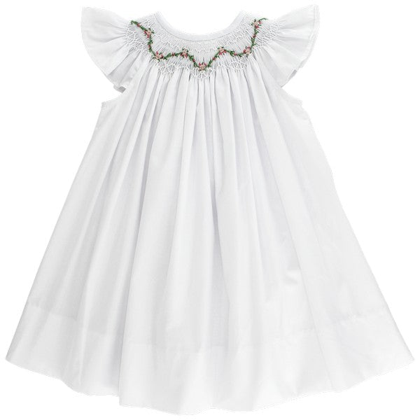 Hand Smocked Batiste Angel Wing Bishop