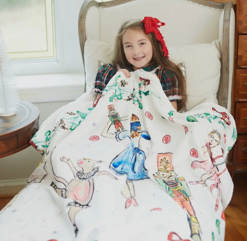 Minky Nutcracker Blanket