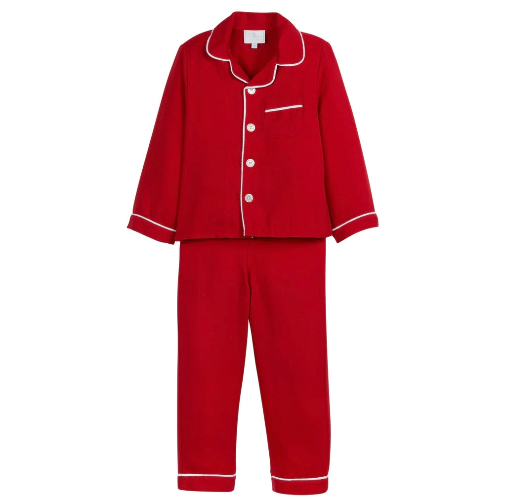 Boys Classic Christmas Red Pajama