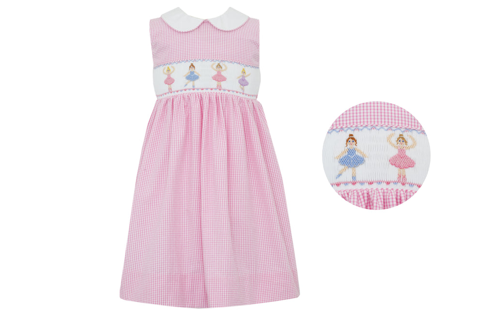 Hand Smocked Ballerinas Sundress