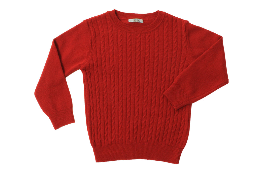 Red Cable Sweater