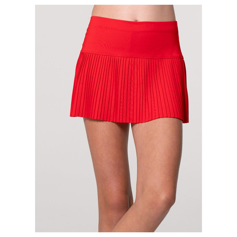 Pleated Solid Color Skort, Royal, Red or Hunter
