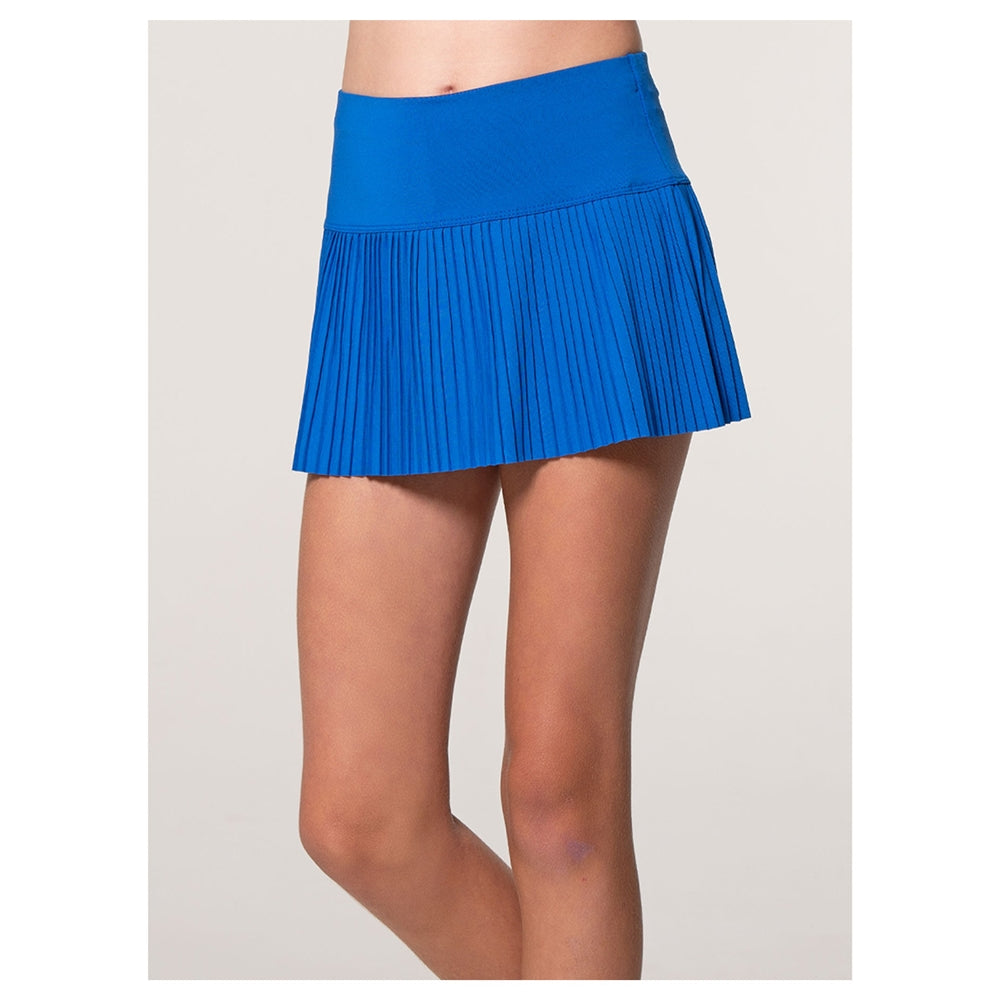 Pleated Solid Color Skort, Royal, Red or Hunter