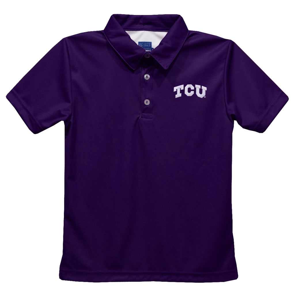 TCU Embroidered Logo Polo Shirt