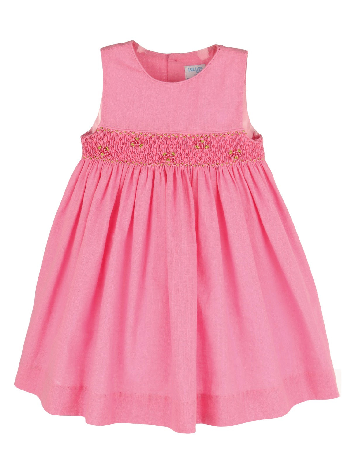 luli and me pink dress Pink Hand Smocked Dress
