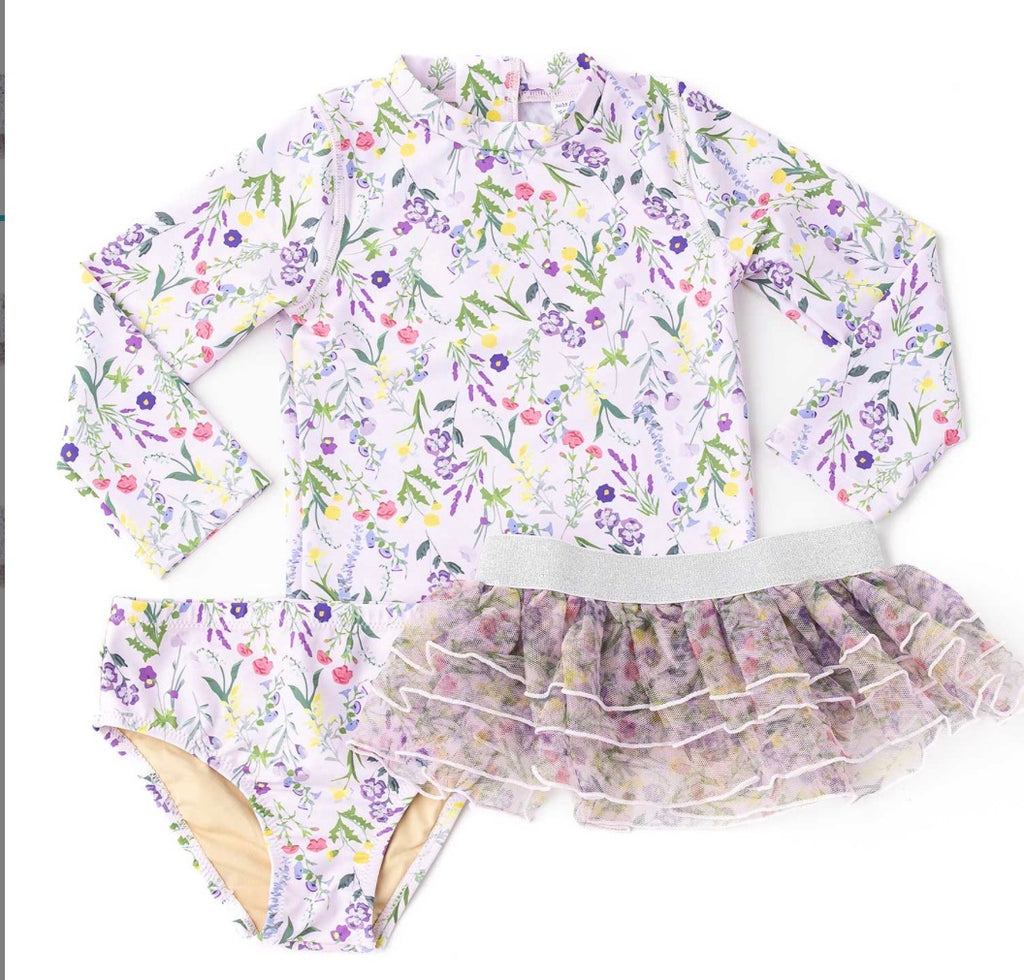 Wildflower Rash Guard Set & Tutu