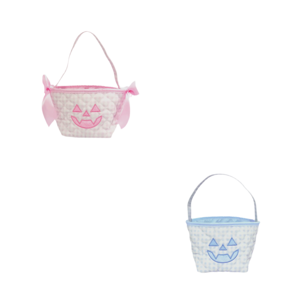 Petite Pastel Pumpkin Tote, Pink or Blue
