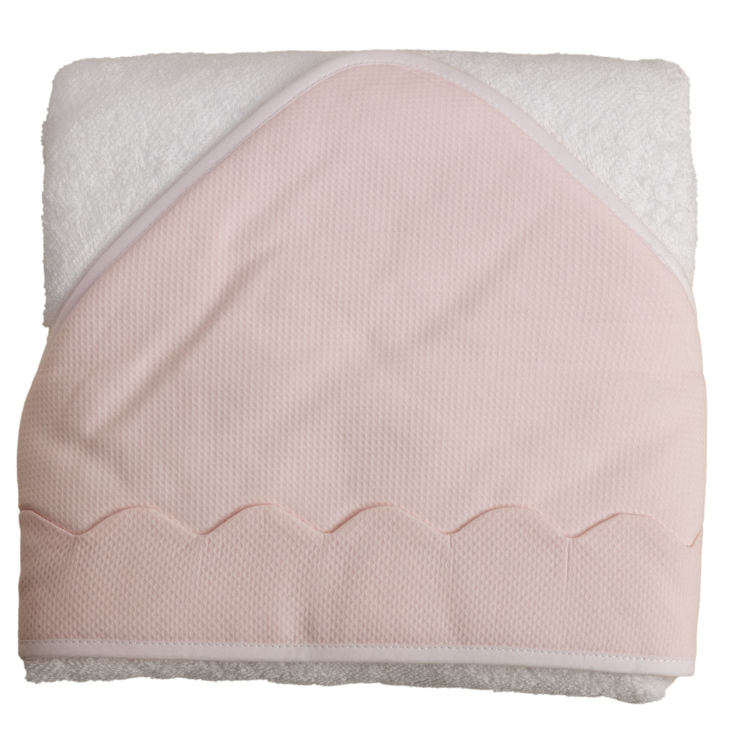 Pique Hooded Towel (pink, blue or white)