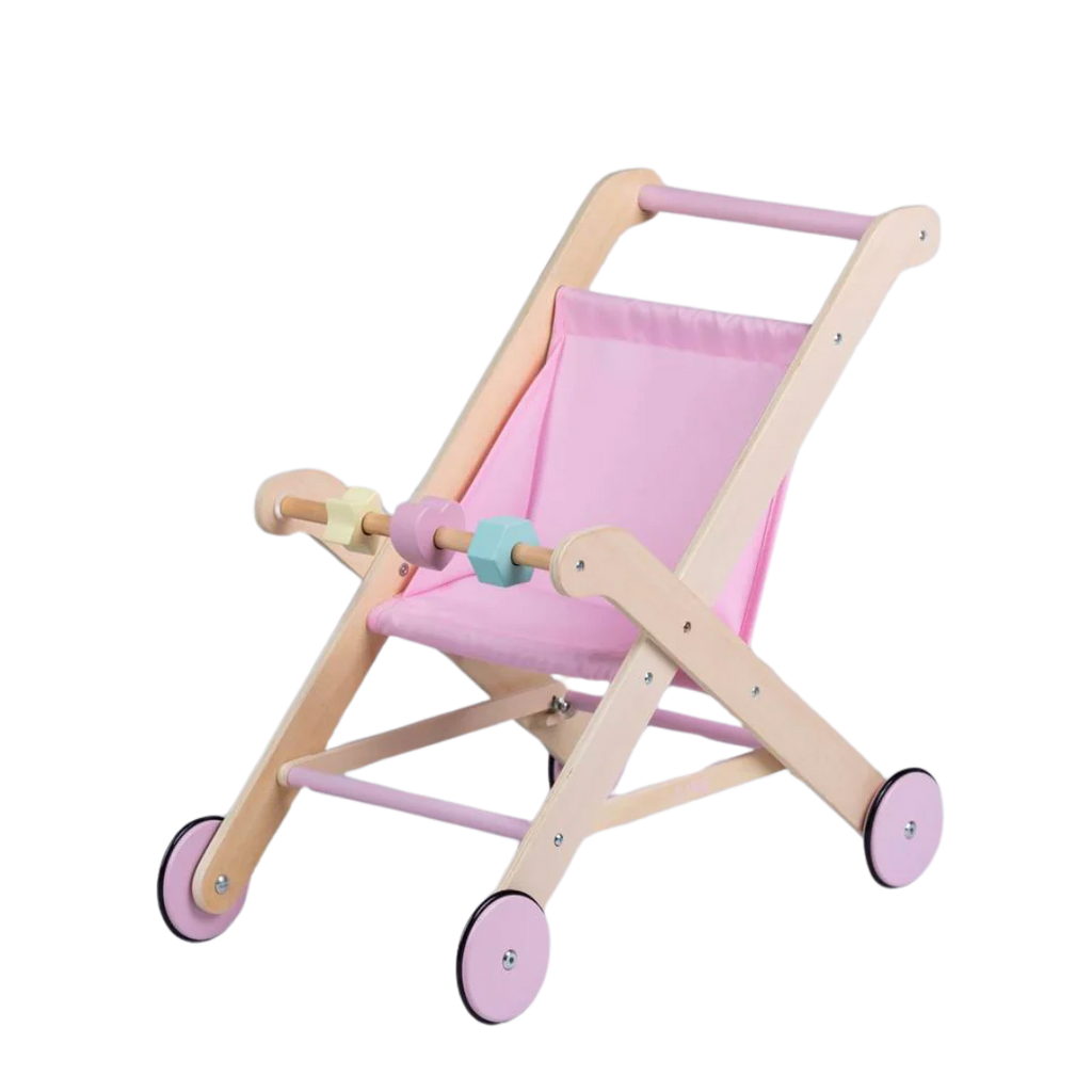 Wooden Doll Stroller