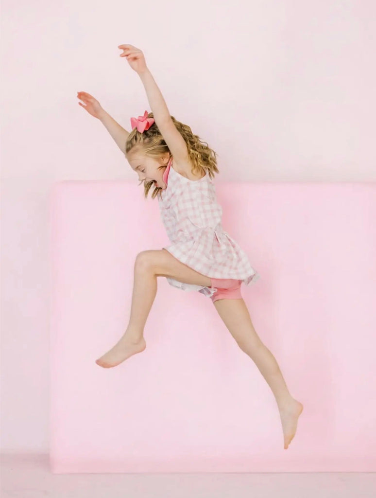 pink gingham tennis dress Sassy Shortcake Grand Slam Gingham Dress