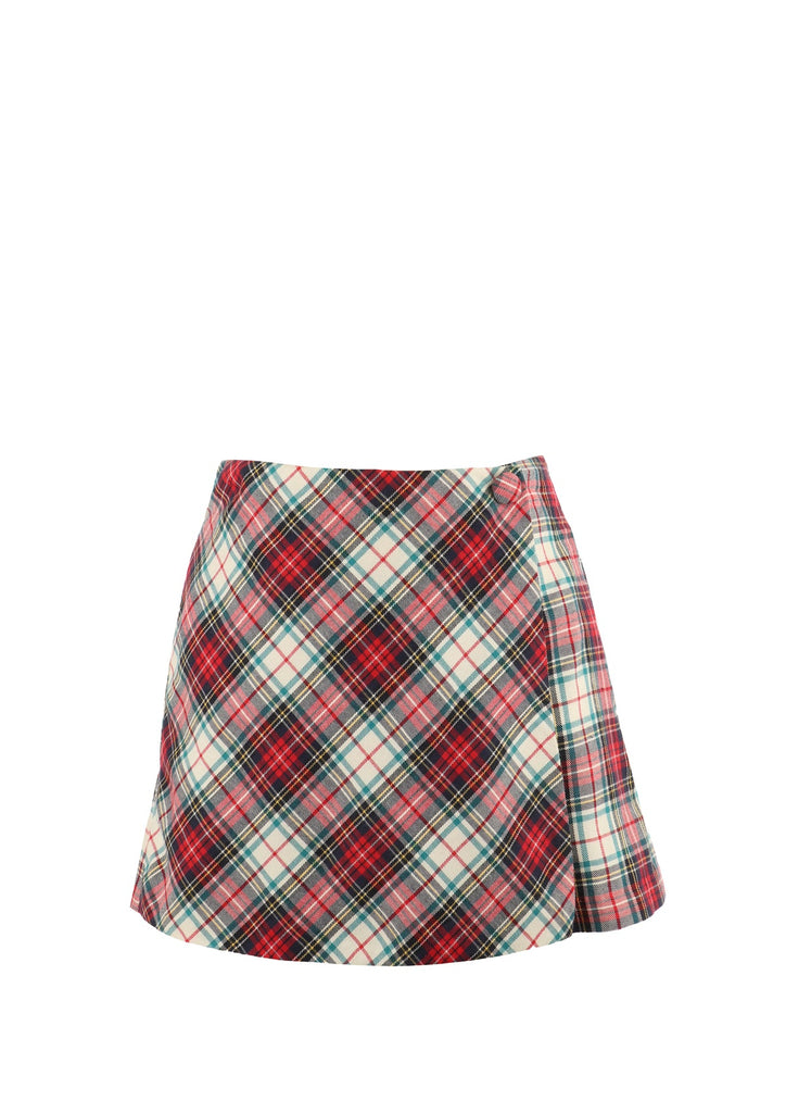 Holiday Plaid Skort