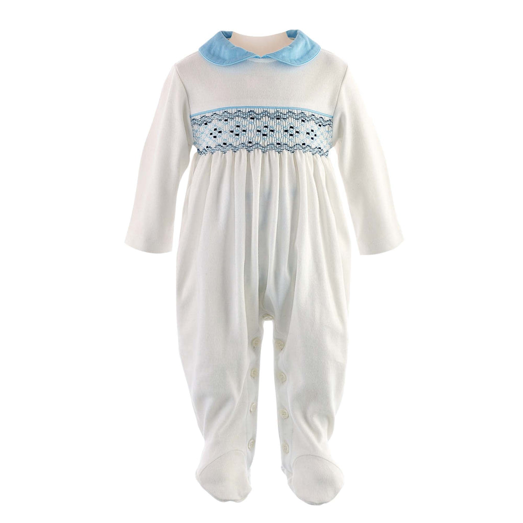 Smocked Babygrow Daytime Footie