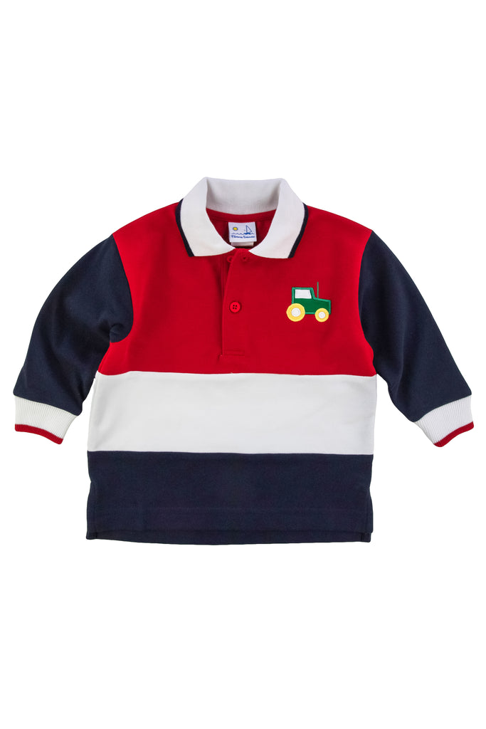 Pique Knit Polo with Tractor