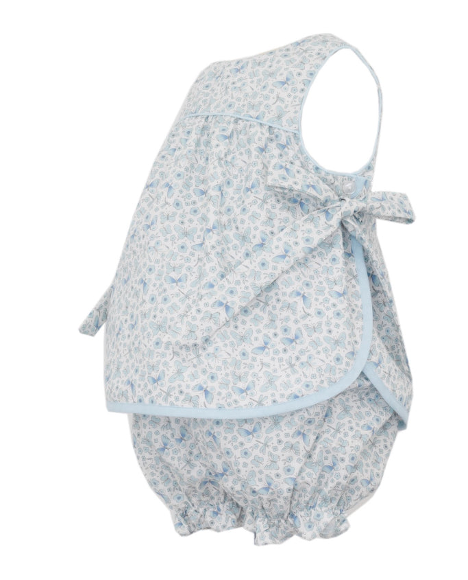 Blue Butterfly Bloomer Set