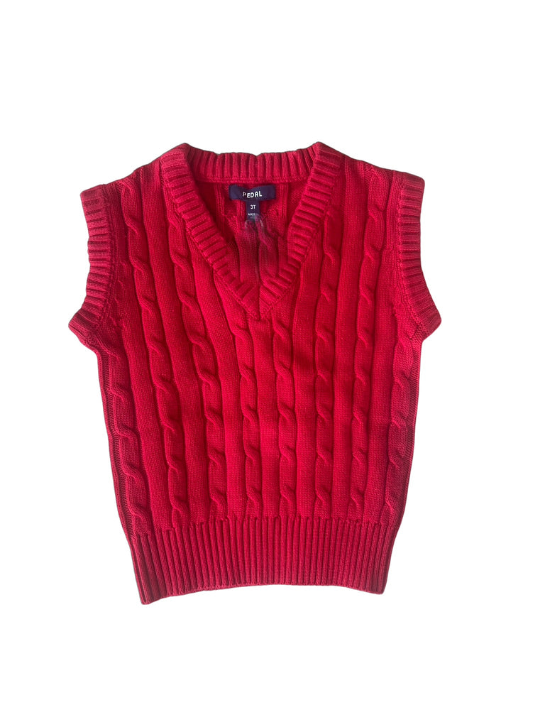 Red Cable Vest