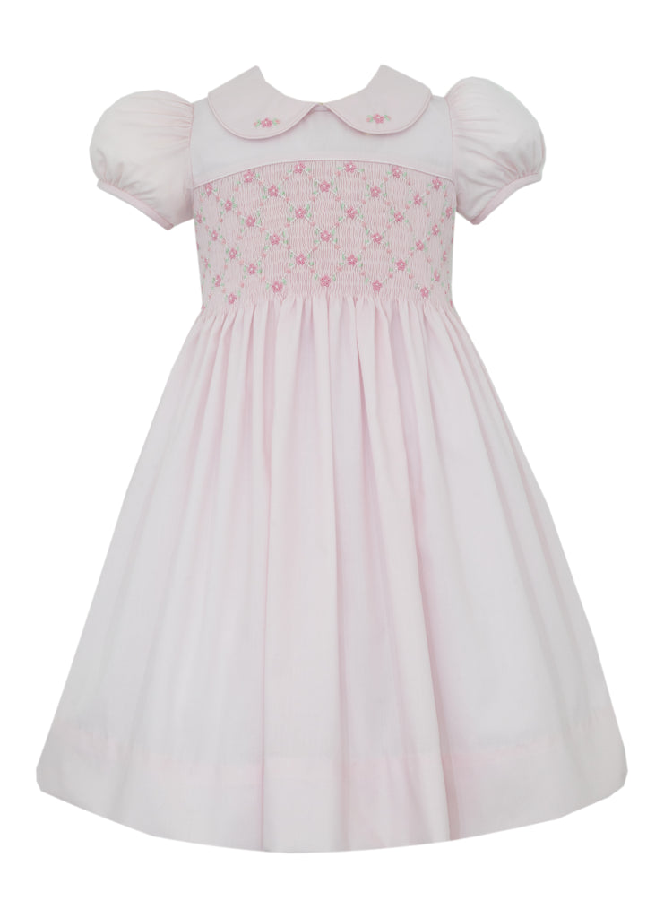 white christmas dresses Red Corduroy Bishop Smocked Dress – Cutie Patootie main image 0