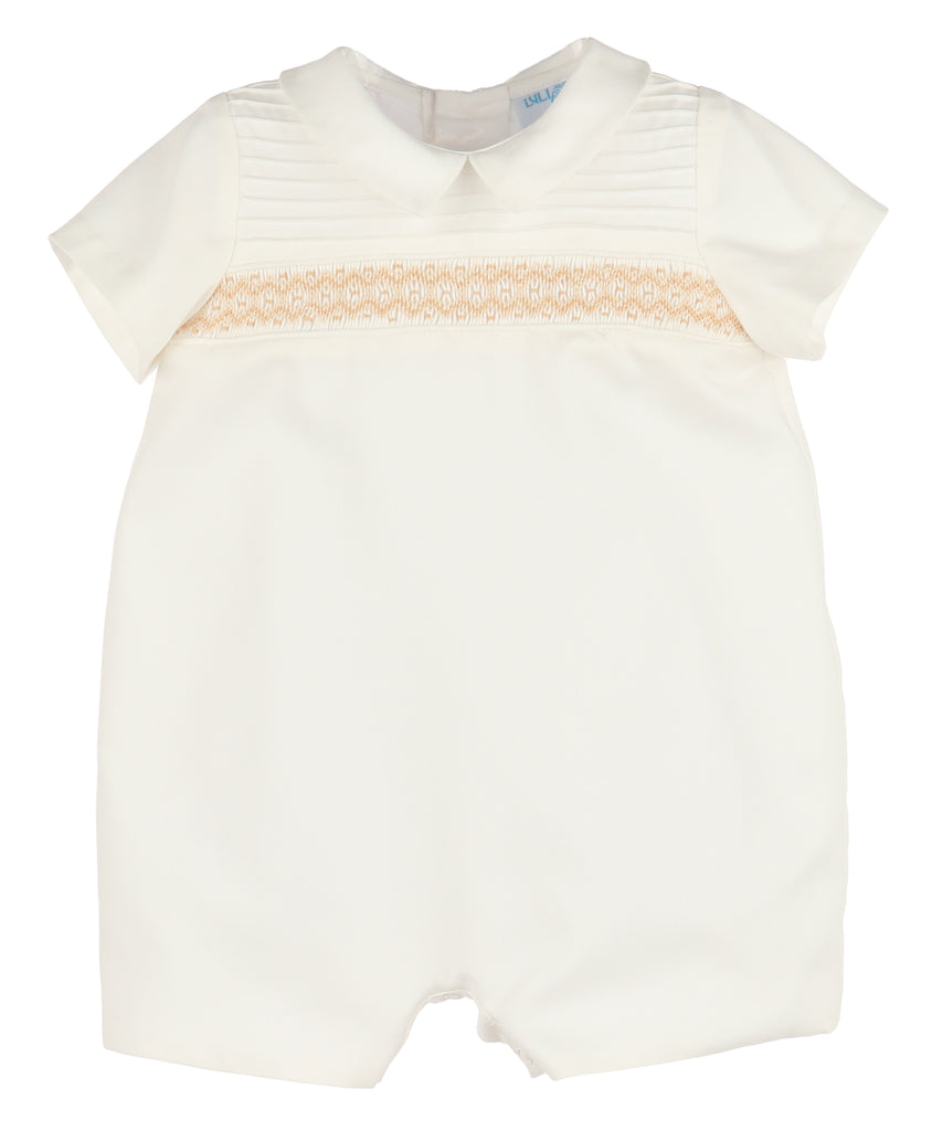 Hand Smocked Ivory Bubble