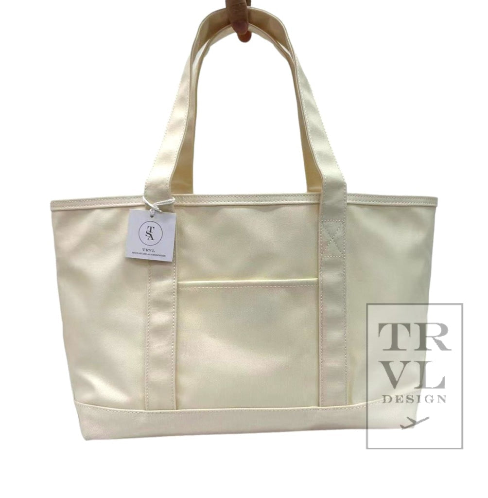 Coated Canvas Medium Tote (5 color options)