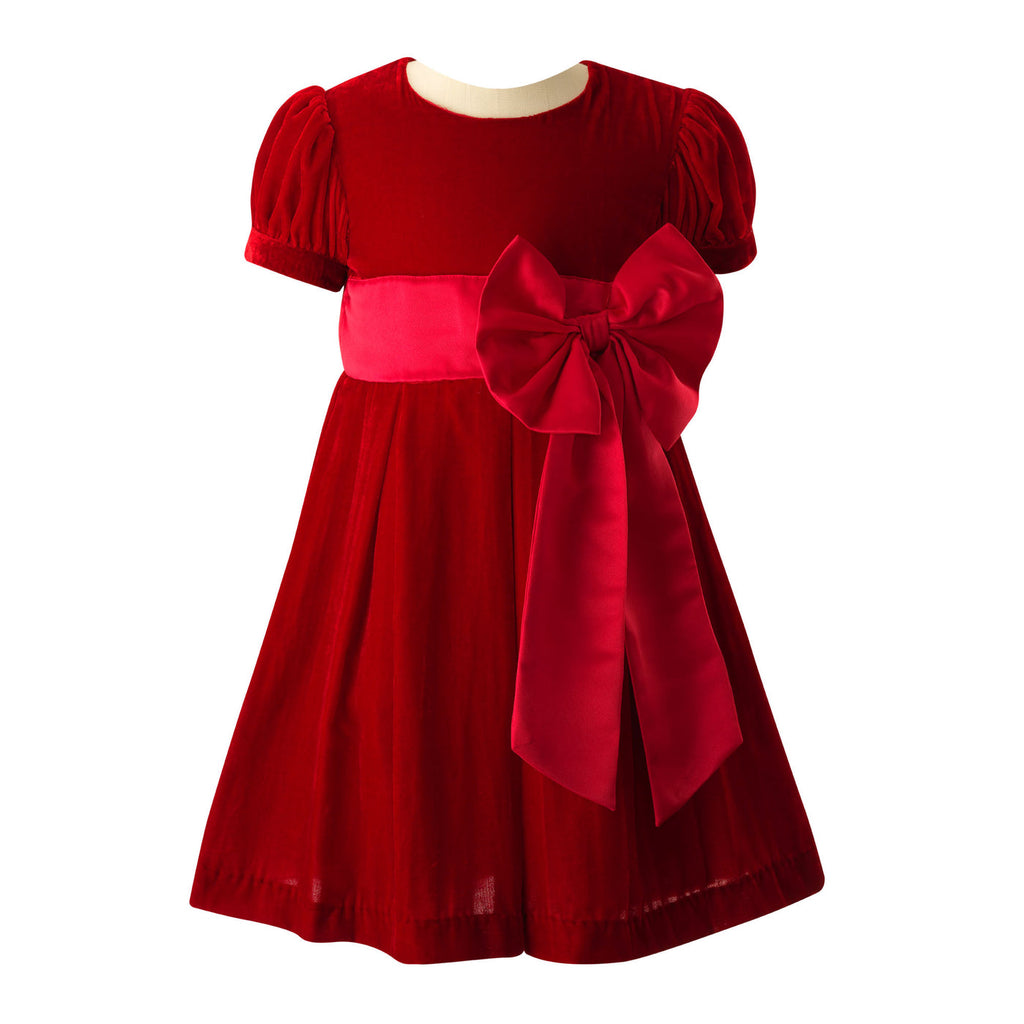 Crushed Red Velvet Christmas Dress