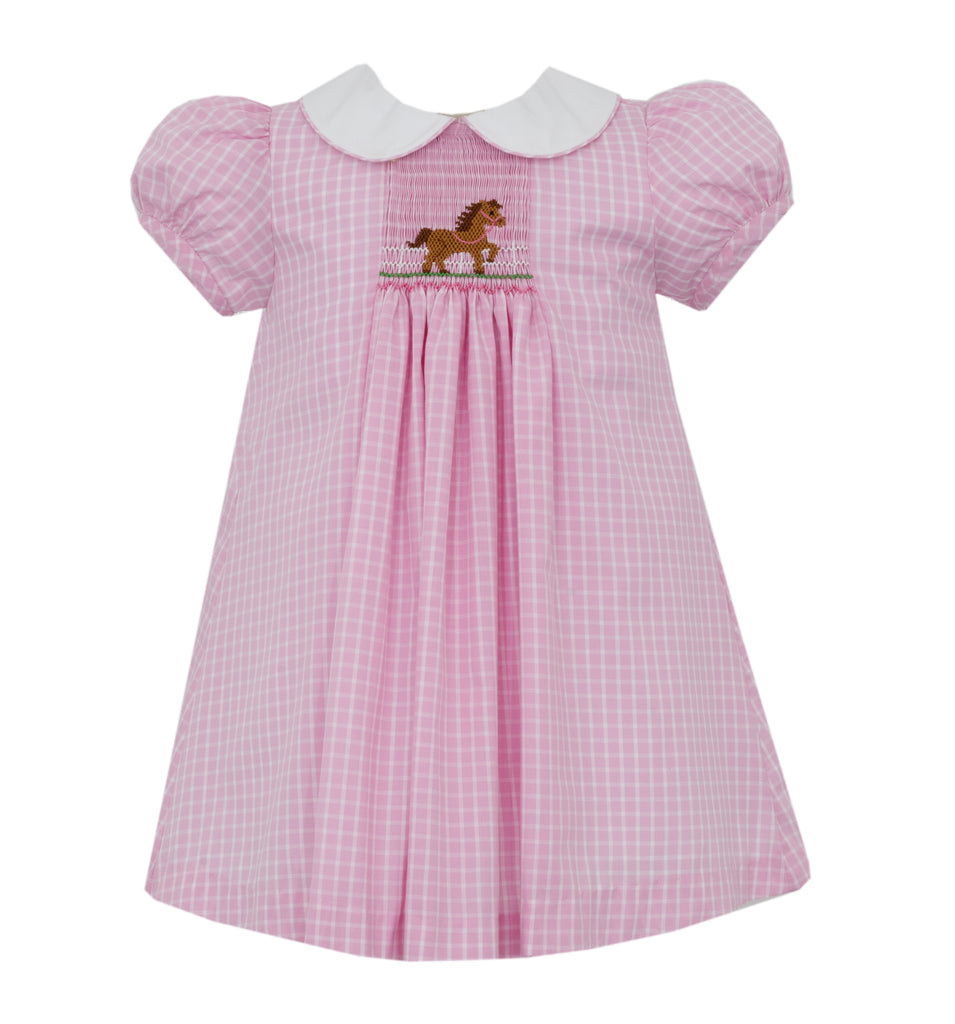 Hand Smocked Horse Float Dress