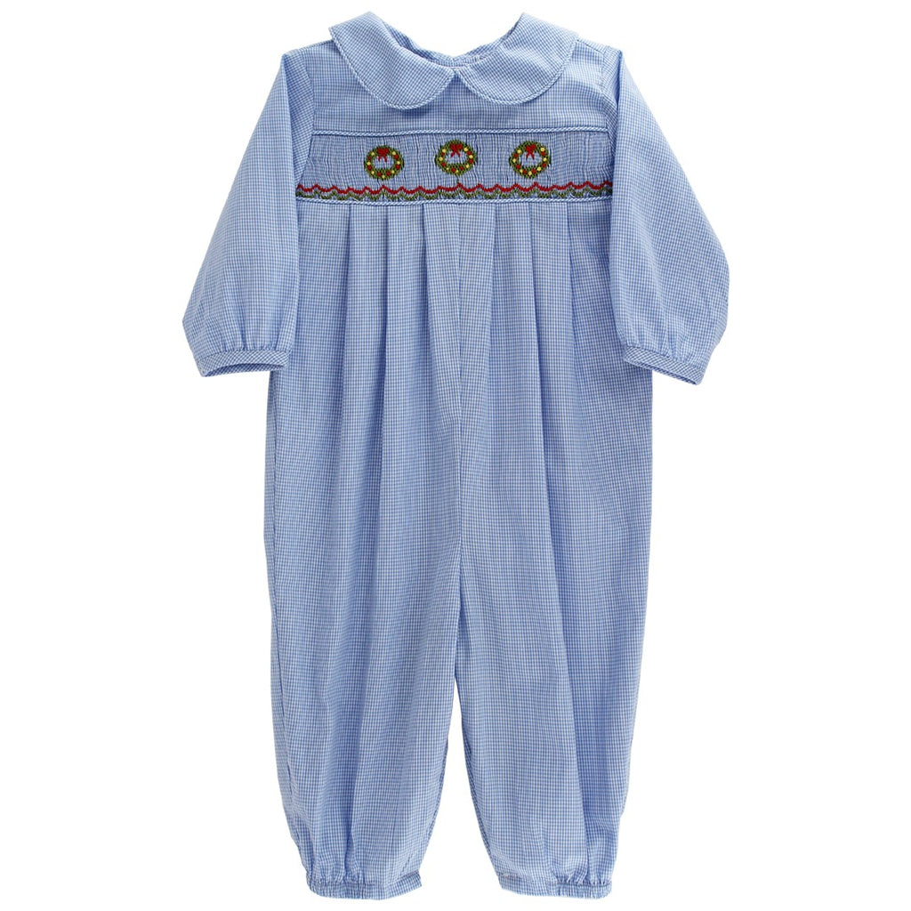 Hand Smocked Wreaths on Long Bubble