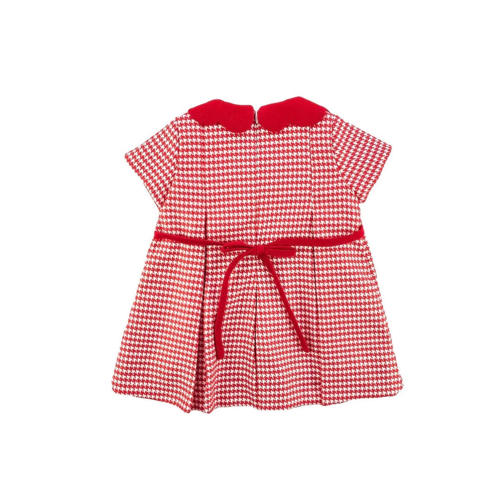 Holiday Red Houndstooth Dress