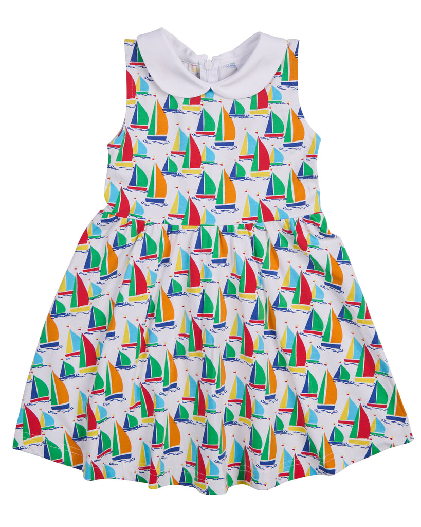 Sailboat Print Twirl Dress