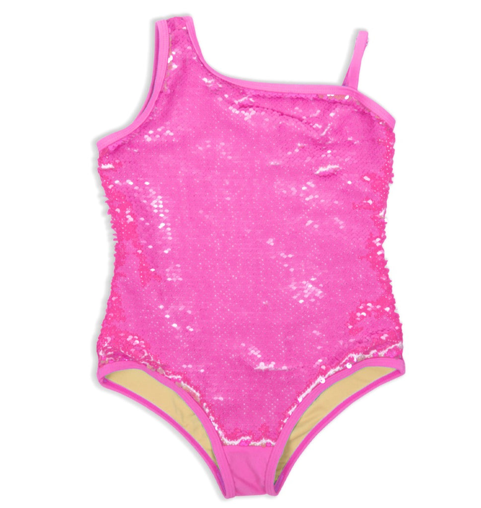 Hot Pink Sequin Swimsuit