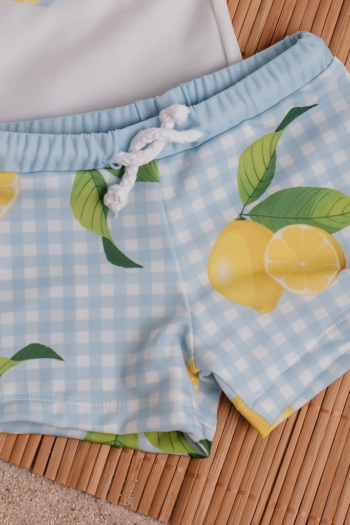 Lycra Lemon Swimtrunk